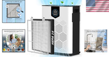 Load image into Gallery viewer, Dual Air Intake H14 HEPA Air Purifier for Home - Maintains Healthy Air Quality