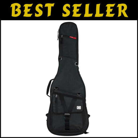Transit Series Charcoal Guitar Bag - Lightweight with Easy Carry Backpack Straps