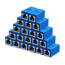 Load image into Gallery viewer, Plug and Play RJ45 Couplers - 20 PCS Female Ethernet Connectors, Corrosion-Proof
