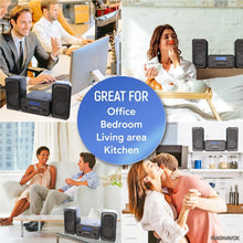 Load image into Gallery viewer, Bluetooth-FM Stereo CD Shelf System with Remote &amp; LCD - Modern Black Design