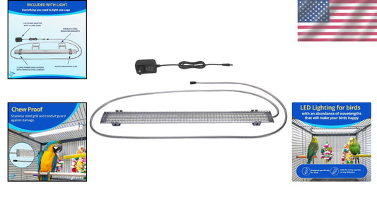 Veterinary Approved Bird Cage Light - Simulates Natural Light for Healthier Pets