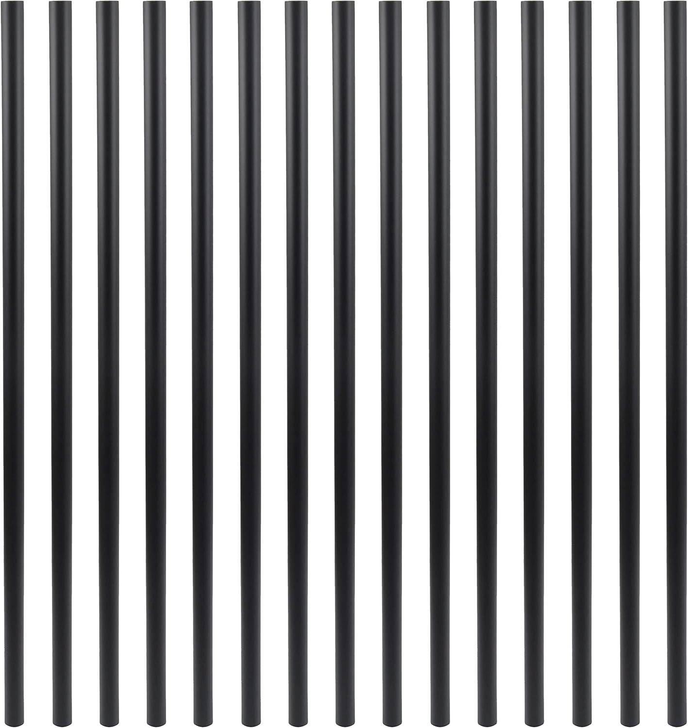 Matte Black Aluminum Balusters 32-Inch Round, Pack of 50 - Never-Rust Design