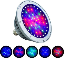 Load image into Gallery viewer, Vibrant RGBW 120V LED Pool Bulb - 40W Waterproof Light for Inground Pools