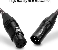 Load image into Gallery viewer, Premium Braided 3ft XLR Microphone Cables - 6 Pack with Color-Coded Connectors