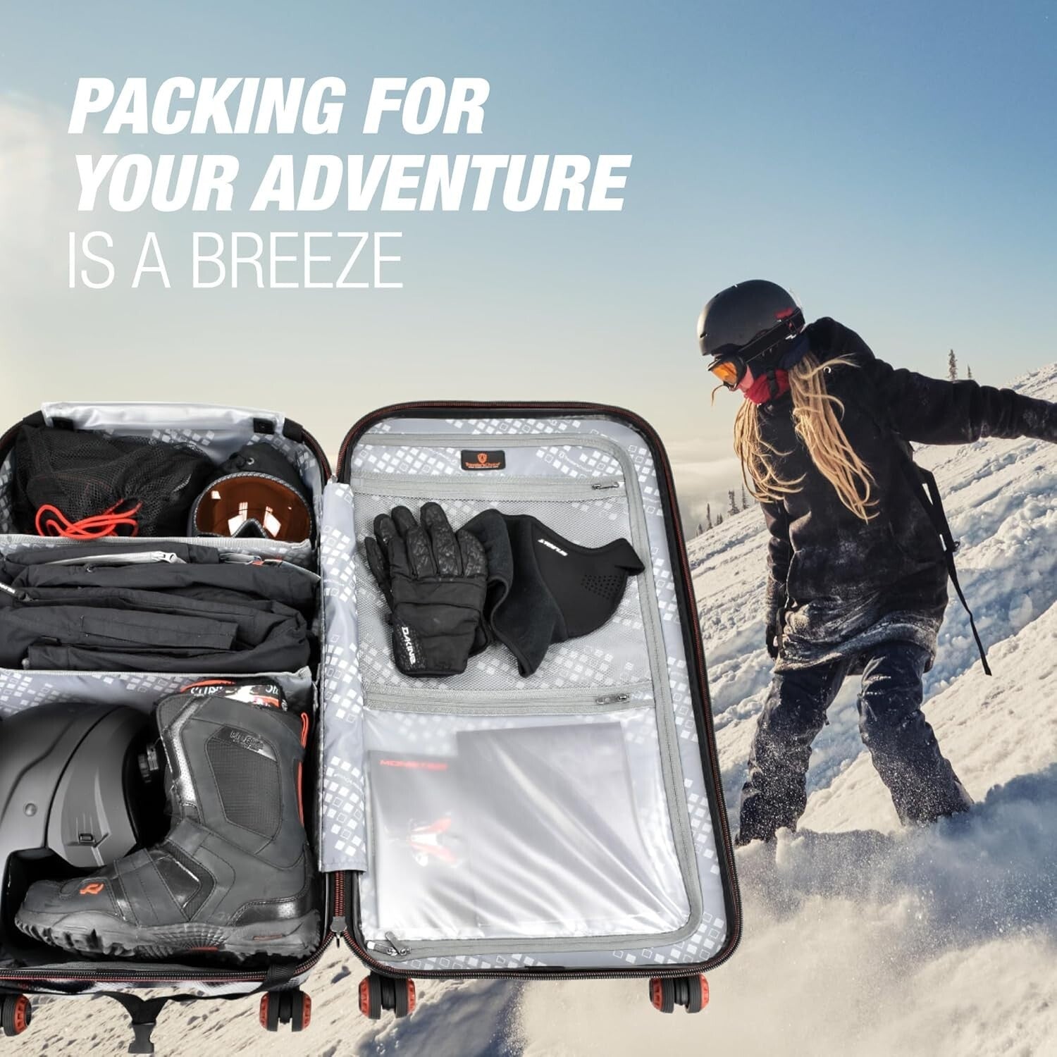 Durable 30" Hardside Luggage with 8 Spinner Wheels - TSA Compliant Travel Expert