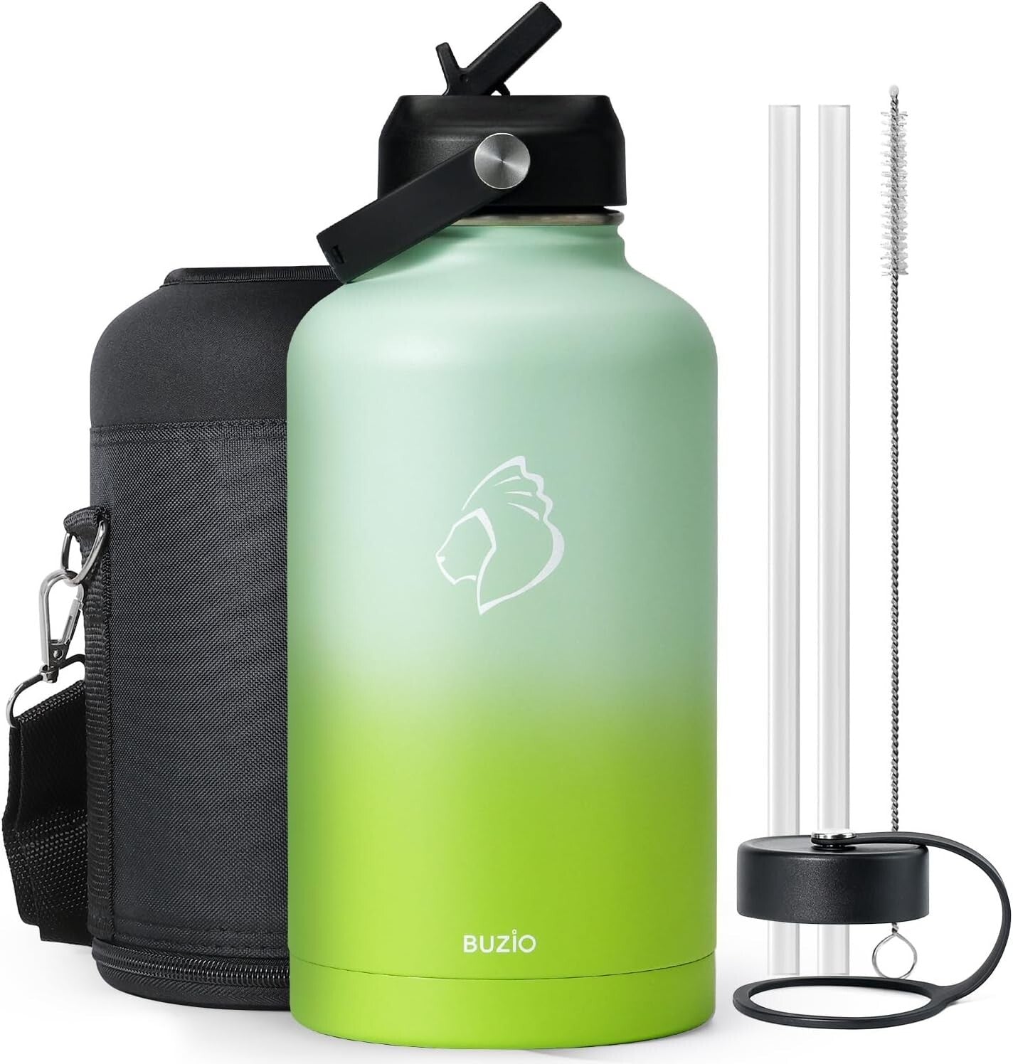 64oz Vacuum Insulated Water Flask - Keeps Cold 48hrs, Ideal for Sports & Camping