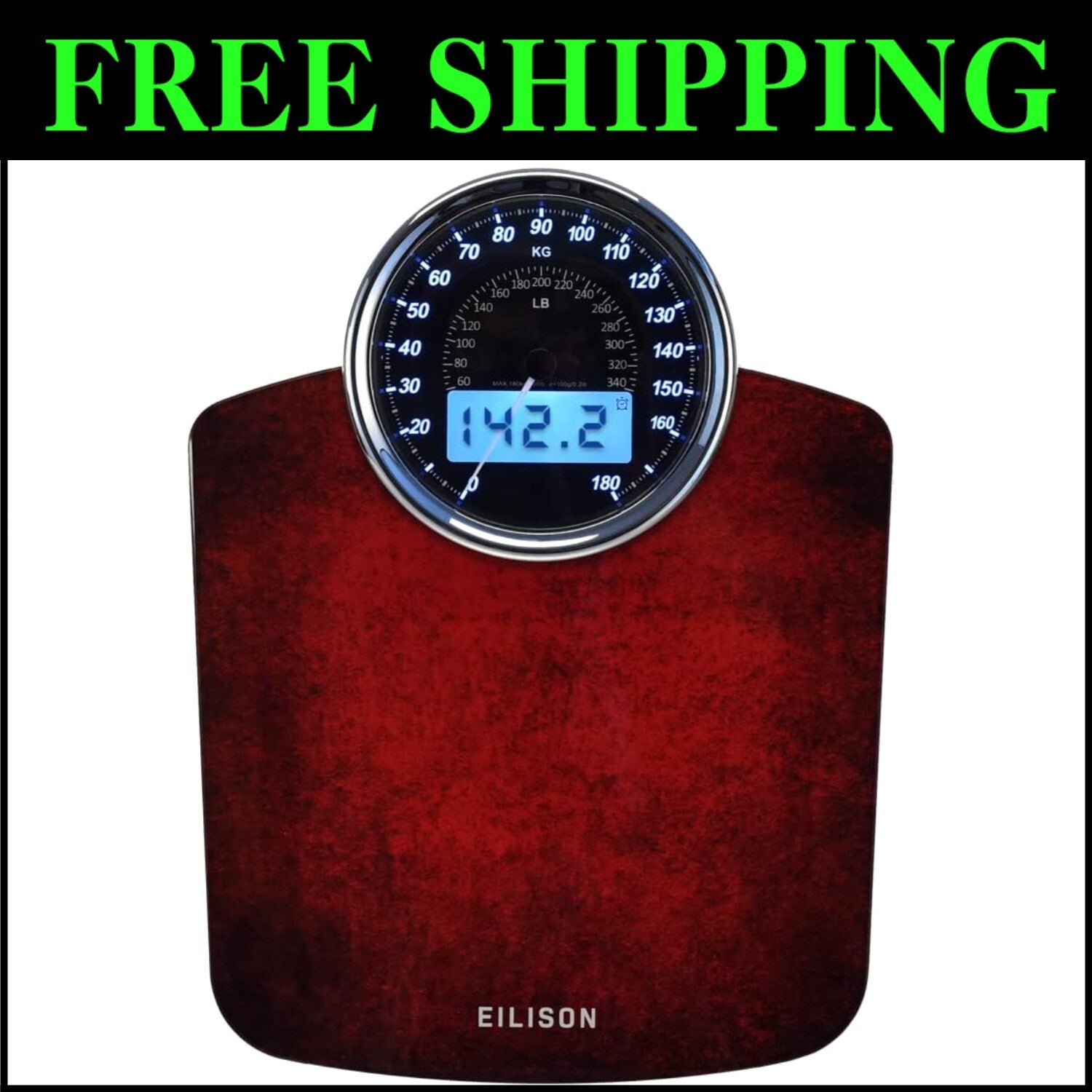 Tempered Glass 2-in-1 Weighing Scale with Step ON & Auto Calibration Technology