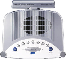 Load image into Gallery viewer, Precision Atomic Clock with Dual Alarm &amp; FM-AM Radio in Classic Silver Finish