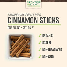 Load image into Gallery viewer, Gourmet 3'' Organic Ceylon Cinnamon Sticks, 1lb - Natural Flavoring &amp; Freshener