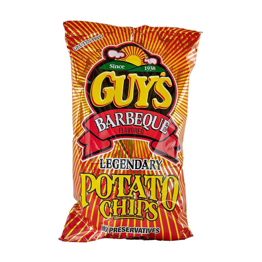 Bulk 15-Pack of Guy's BBQ Potato Chips - Crispy, Gluten-Free Snack Delight