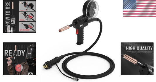 Versatile 150A Spool Gun for Aluminum Welding with Clear Plastic Housing