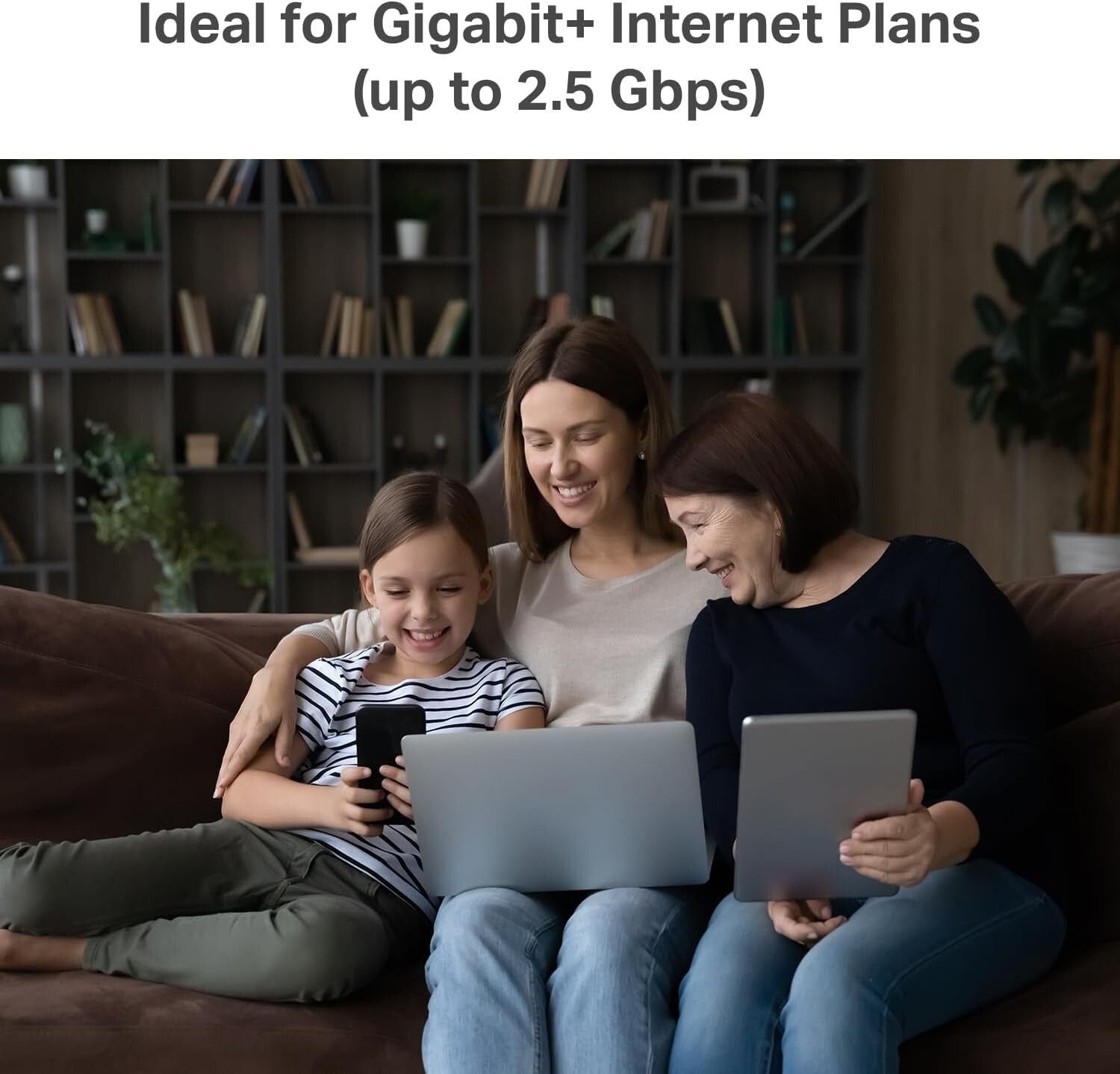 AX3000 Wi-Fi 6 Mesh System Deco X55 Pro - Covers 6500 Sq.Ft., Ideal for Gigabit