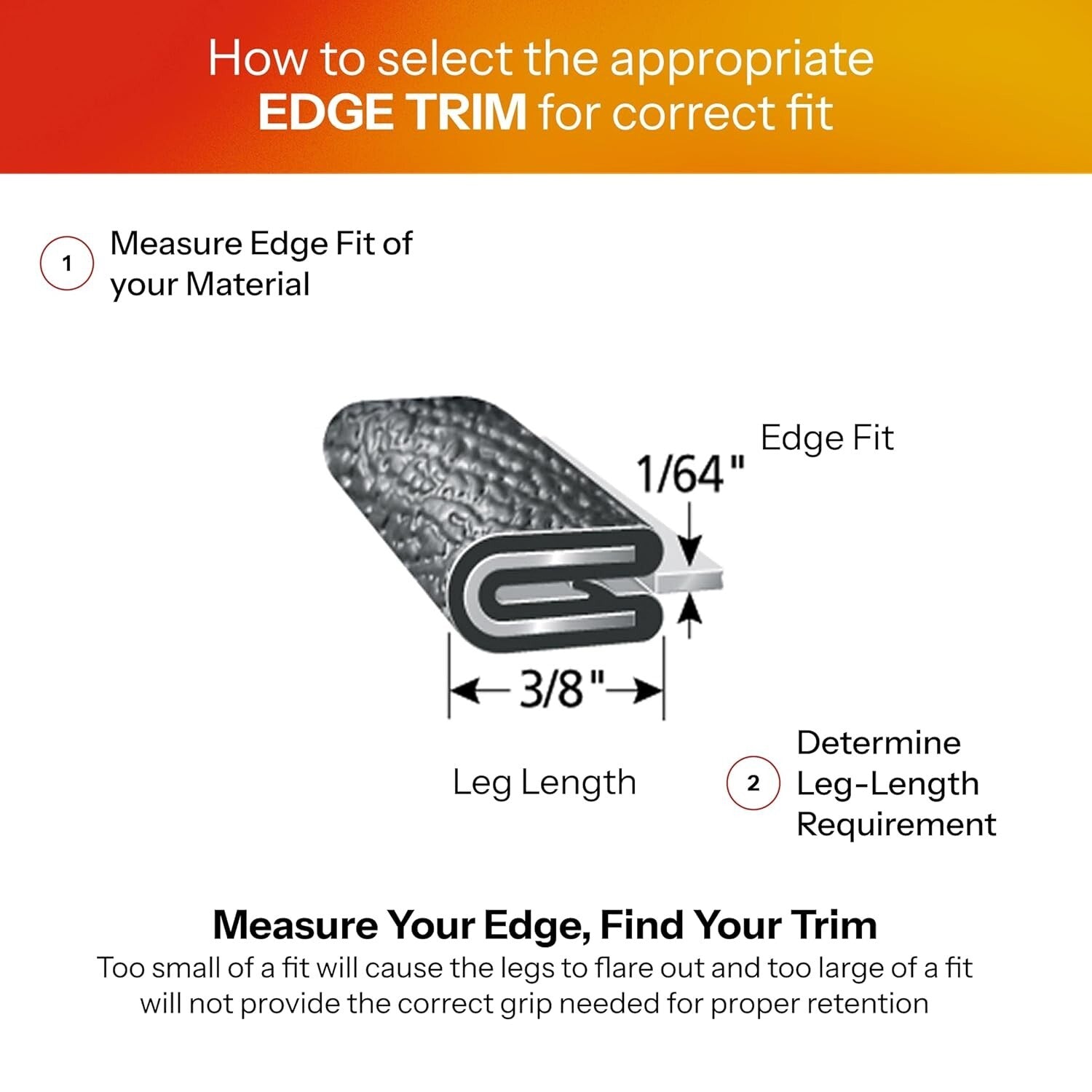 Weather-Resistant 25' PVC Edge Trim - Easy Installation and Versatile Use