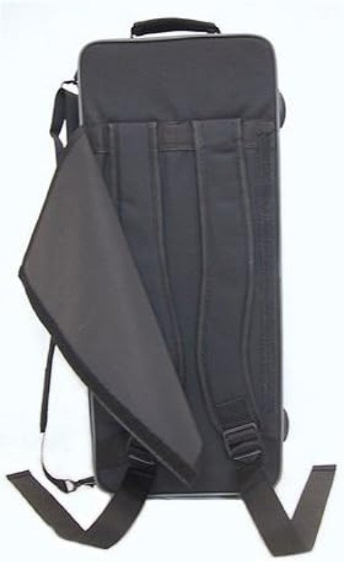 Backpackable Alto Saxophone Case with Protective Foam and Stylish Black Canvas