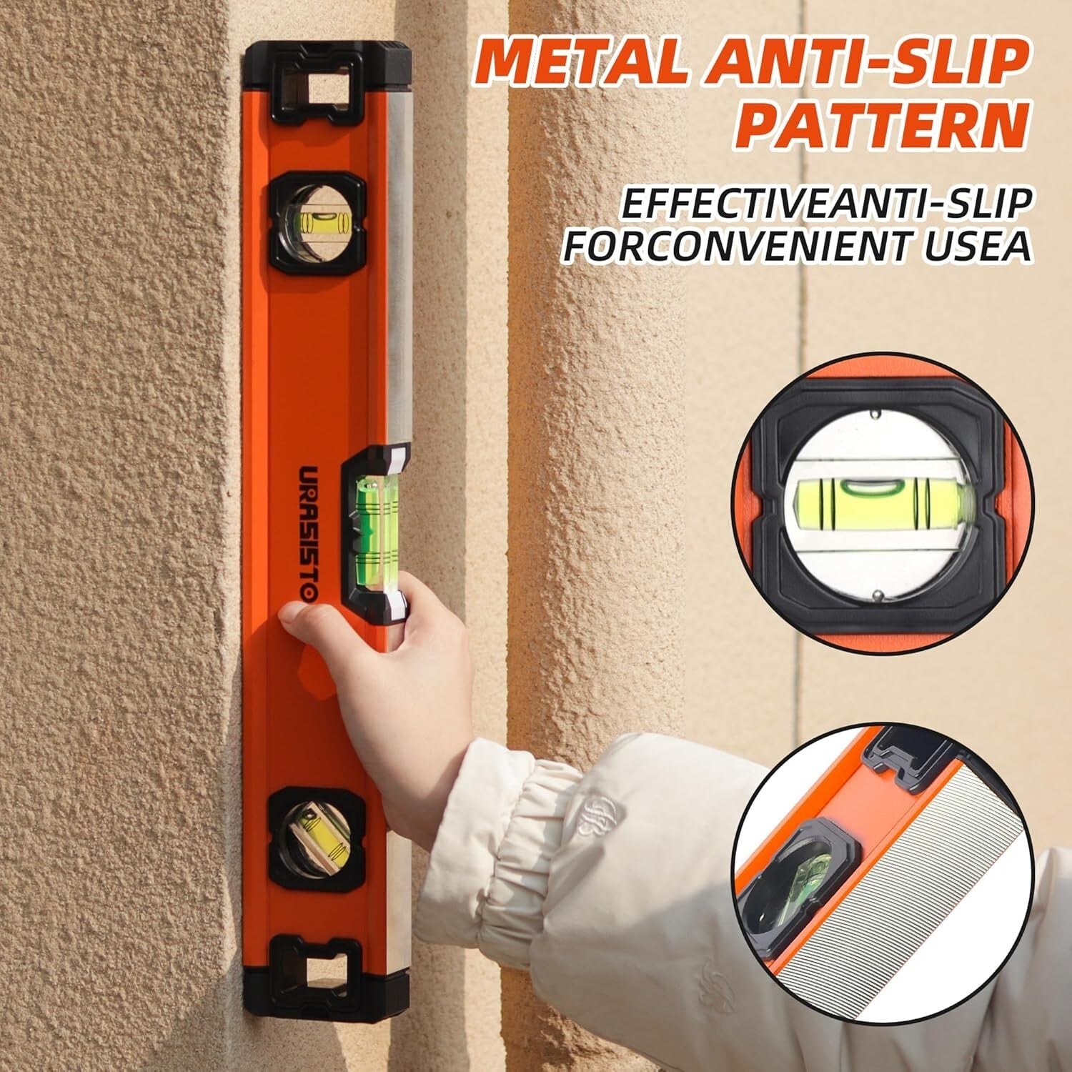 Durable Aluminum Spirit Level Set 12", 20", 40" - High Accuracy with Carry Bag