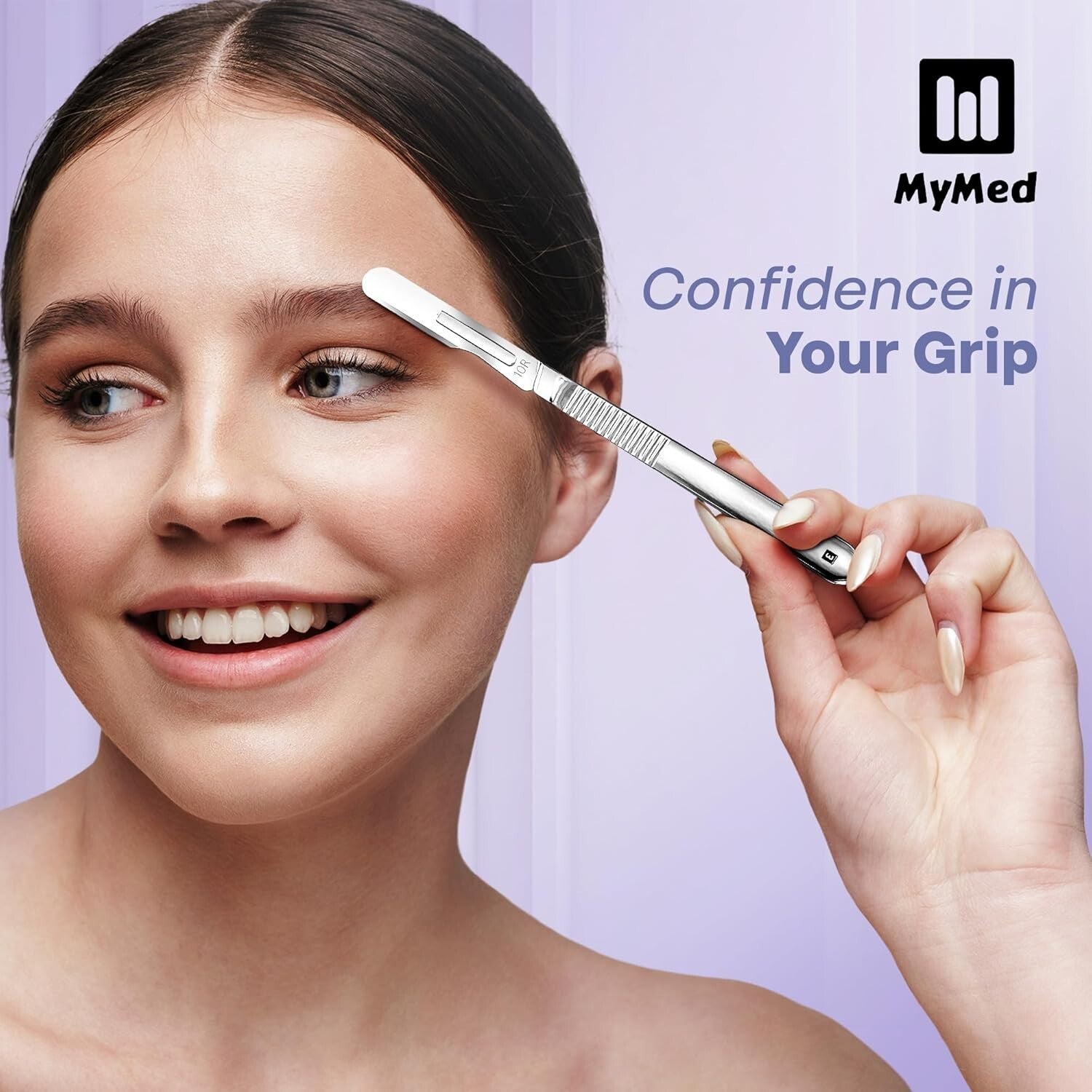 Comprehensive Dermaplaning Scalpel Kit with 100 Sharp 10R Blades and Tools