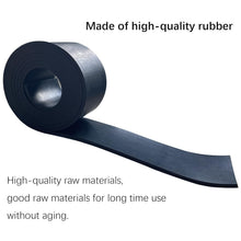 Load image into Gallery viewer, Solid Rubber Strips - Durable, Flexible and Non-Slip 1/4" x 4" x 10' for Crafts