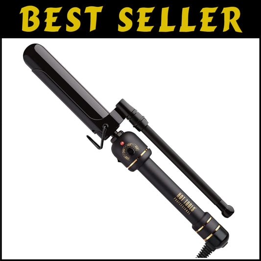 Professional Marcel Curling Iron 1-1/4” - Black Gold Technology for Sleek Styles