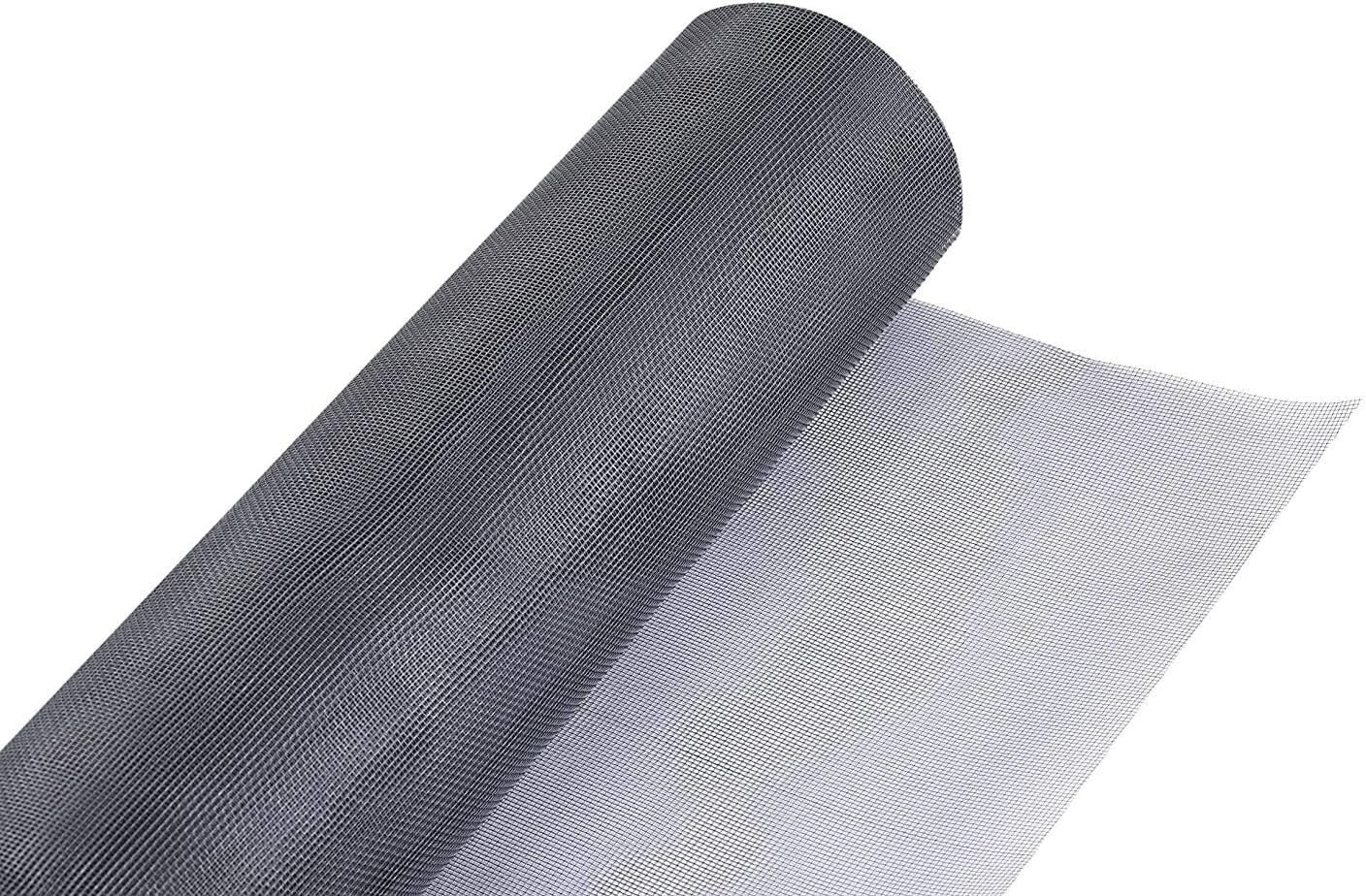 Durable Sliver Grey Fiberglass Screen Roll 36" x 100' for Multi-Use Applications
