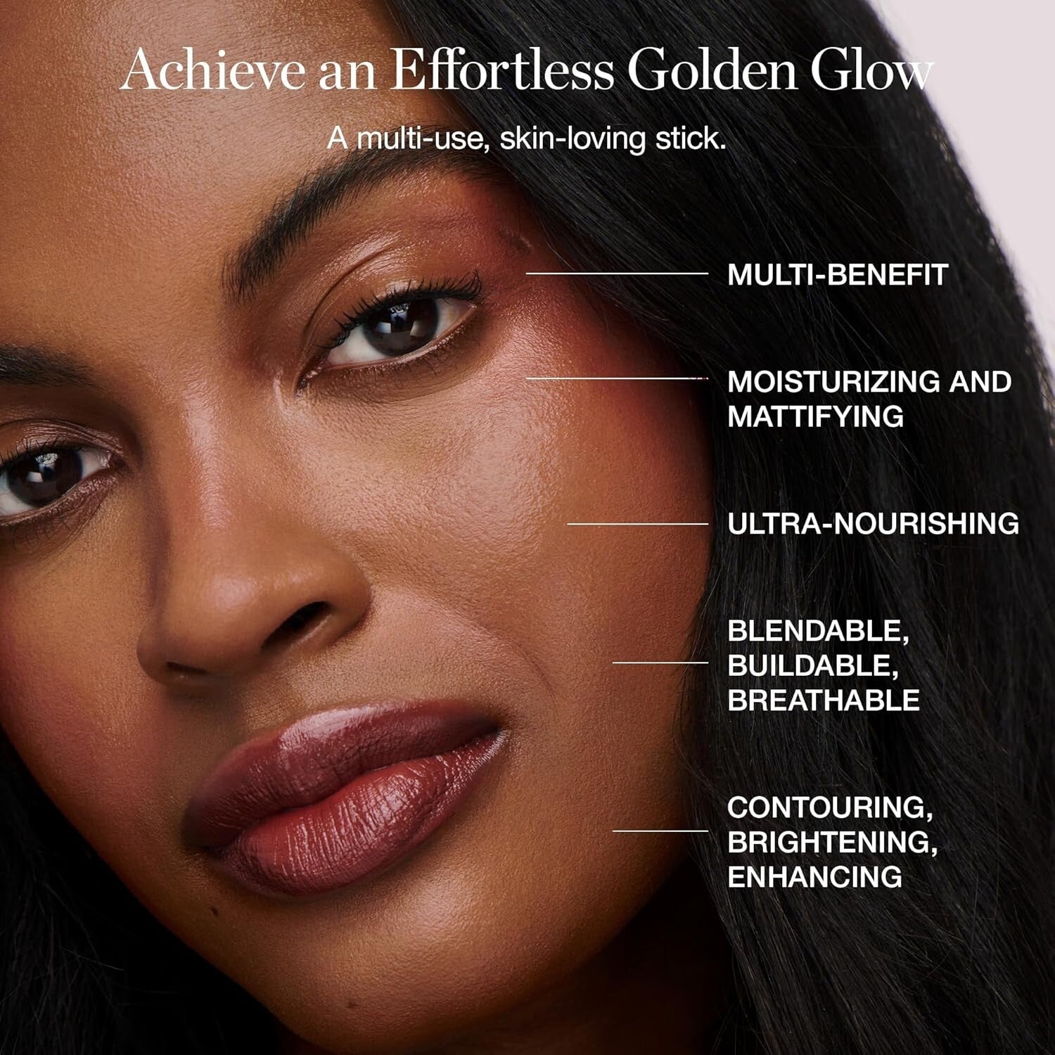 Face Stick Trio - Organic Bronzer, Blush & Highlighter for Effortless Glow