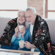 Load image into Gallery viewer, Elegant Ruby Wedding Anniversary Blanket – Perfect Gift for Loving Couples