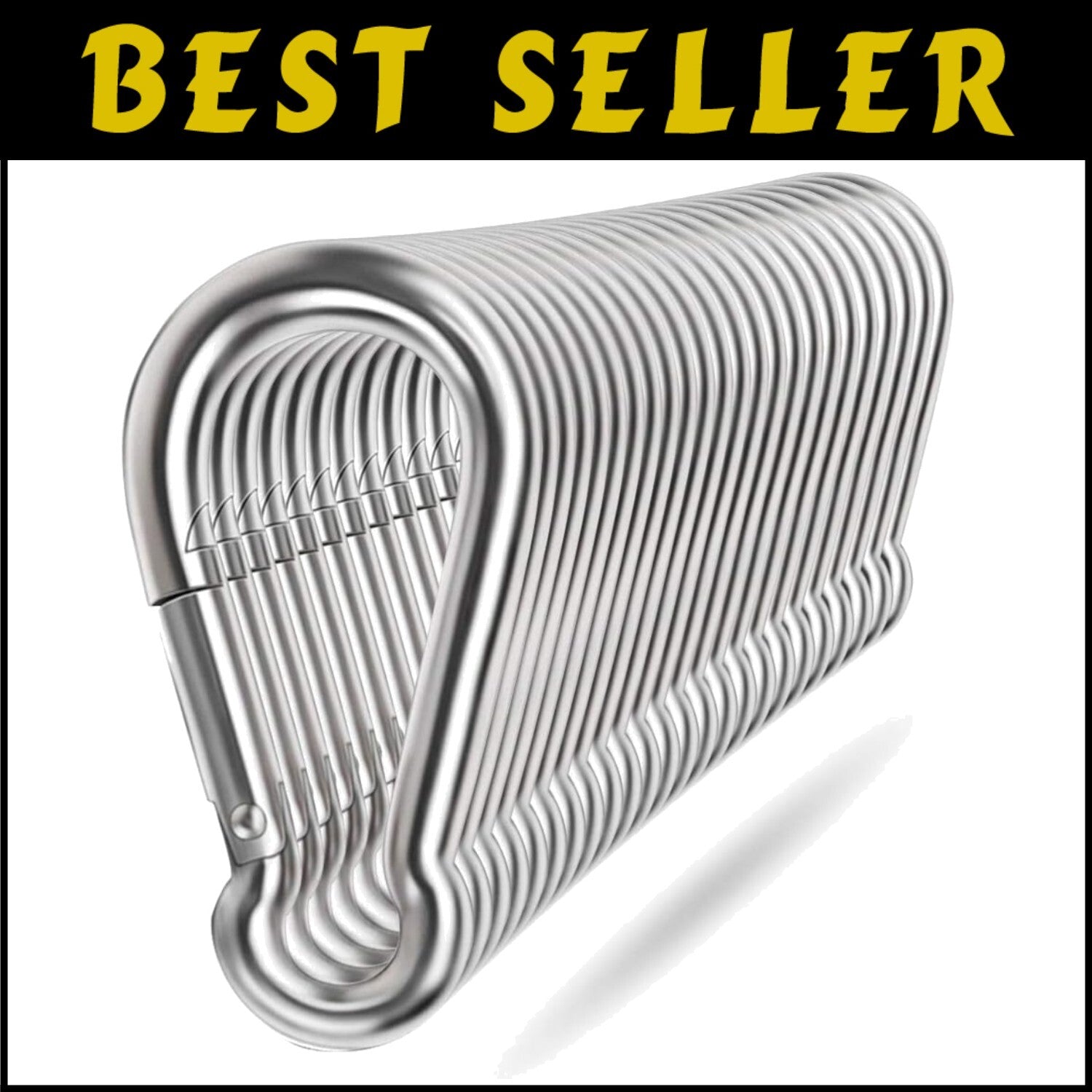 Heavy Duty 24-Pack Spring Snap Hooks - Secure Connectors for Outdoor Adventures