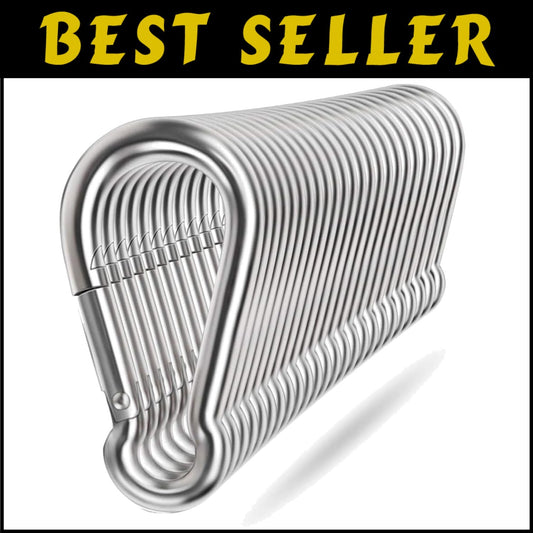 Heavy Duty 24-Pack Spring Snap Hooks - Secure Connectors for Outdoor Adventures