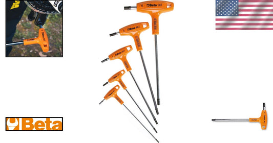 5-Piece High Torque T-Handle Hex Key Wrench Set (2.5mm-6mm) - Ergonomic Design