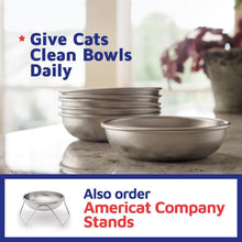 Load image into Gallery viewer, Whisker Friendly Stainless Steel Cat Bowls - 2 Durable Dishwasher Safe Dishes