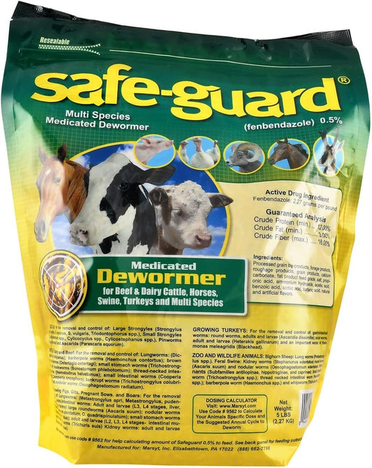 Veterinarian Approved Multi-Species Dewormer, 5 lb - Safe & Effective