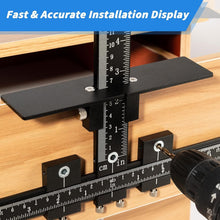 Load image into Gallery viewer, Versatile 14-Piece Cabinet Hardware Jig Tool Set with Automatic Center Punch
