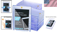 Load image into Gallery viewer, Premium 35pt Magnetic Card Holders - Clear Protective Sleeves for Trading Cards