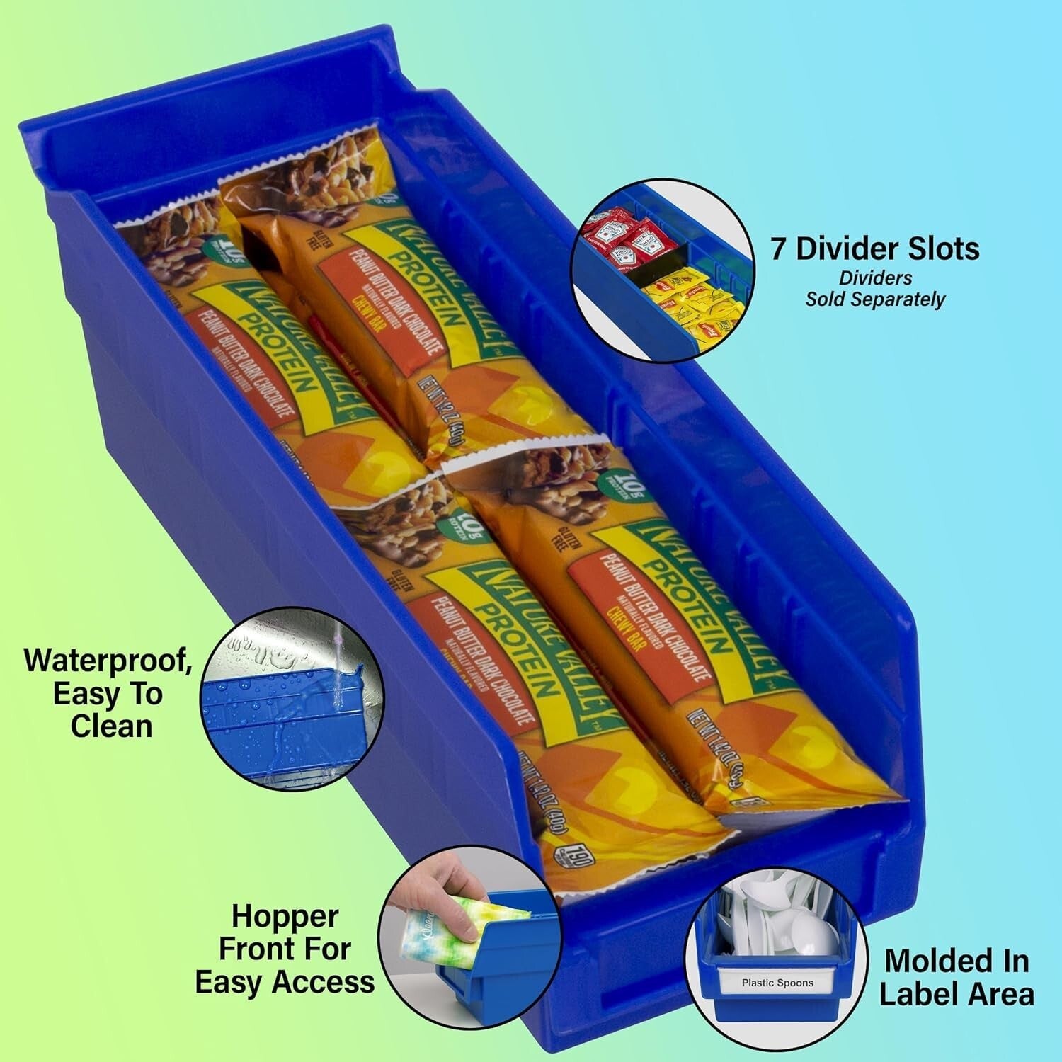 Customizable Heavy-Duty Storage Bins - Ideal for Garage & Closet Organization