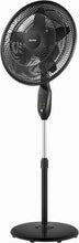 Load image into Gallery viewer, 18-Inch Oscillating Pedestal Fan with Remote &amp; 5 Speed Settings - Black Elegance