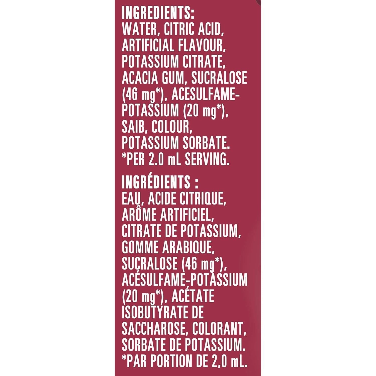 Cherry Liquid Drink Mix, 48mL Bottles - Pack of 12, Zero Calorie Refreshment