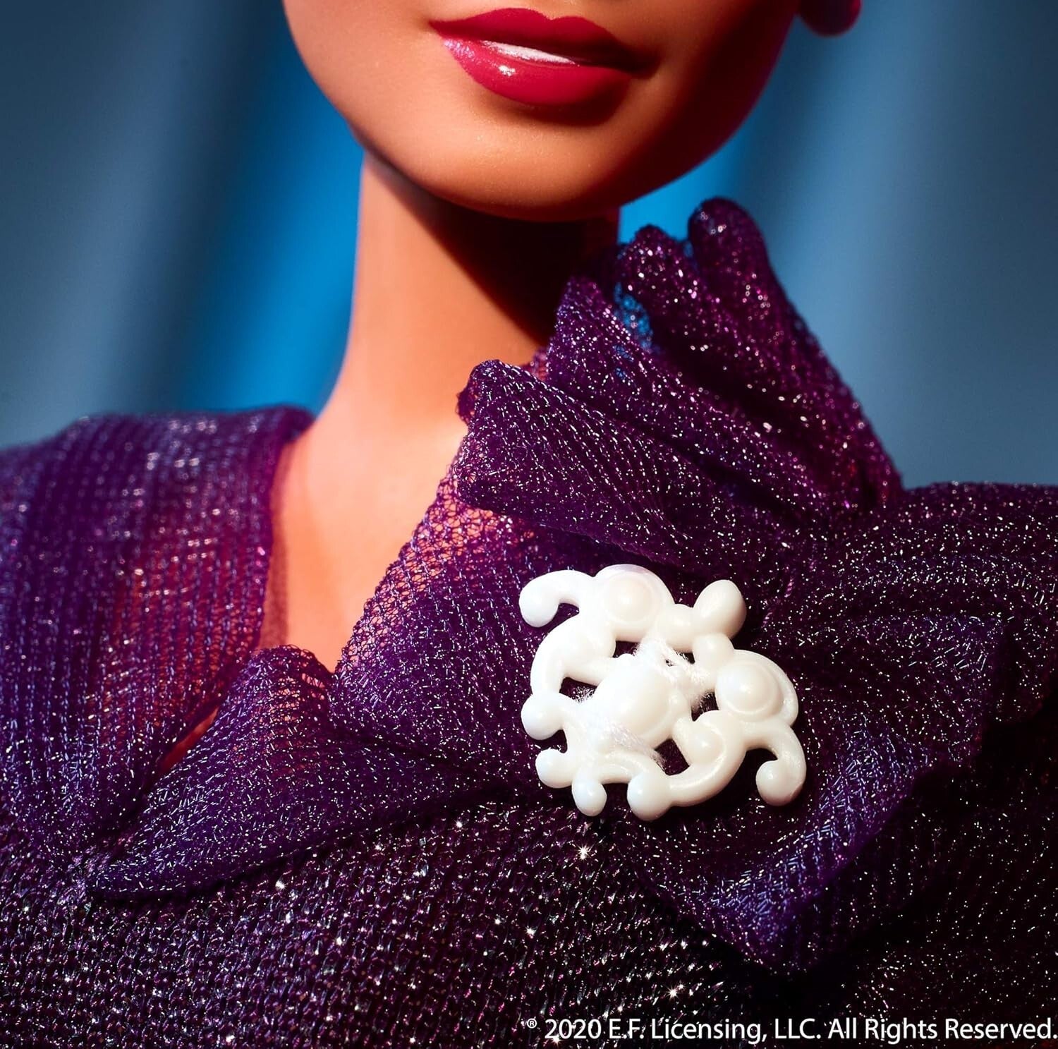 Curvy Ella Fitzgerald Doll 12-Inch in Deep Purple Gown - Inspiring & Articulated