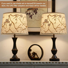 Load image into Gallery viewer, Elegant Lampshades Set of 2 with Floral Design - Ideal for Table &amp; Floor Lamps