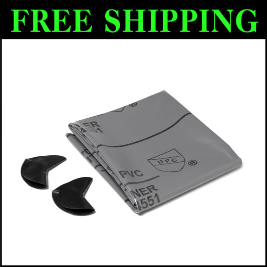 Ready-to-Use 5' x 6' PVC Shower Pan Liner with Corner Dams for Easy Installation