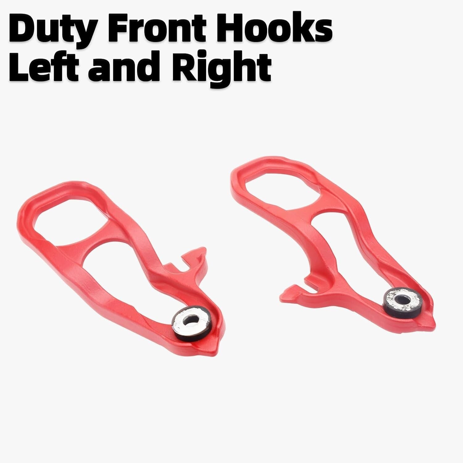 Durable Red Tow Hooks Set for 2019-2024 RAM 1500 - Easy Installation Included