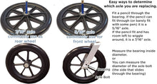 Load image into Gallery viewer, Durable 8-Inch Rubber Caster Wheel with 7/16" Axle - Perfect for Wheelchairs