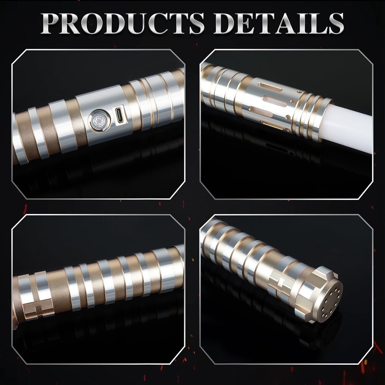 Realistic Metal Hilt RGB Lightsaber - Smooth Swing & Heavy Duty Design