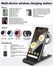 Load image into Gallery viewer, 3-in-1 Wireless Charger Stand for Google Pixel Watch 3/2 &amp; Phones - Fast Charge