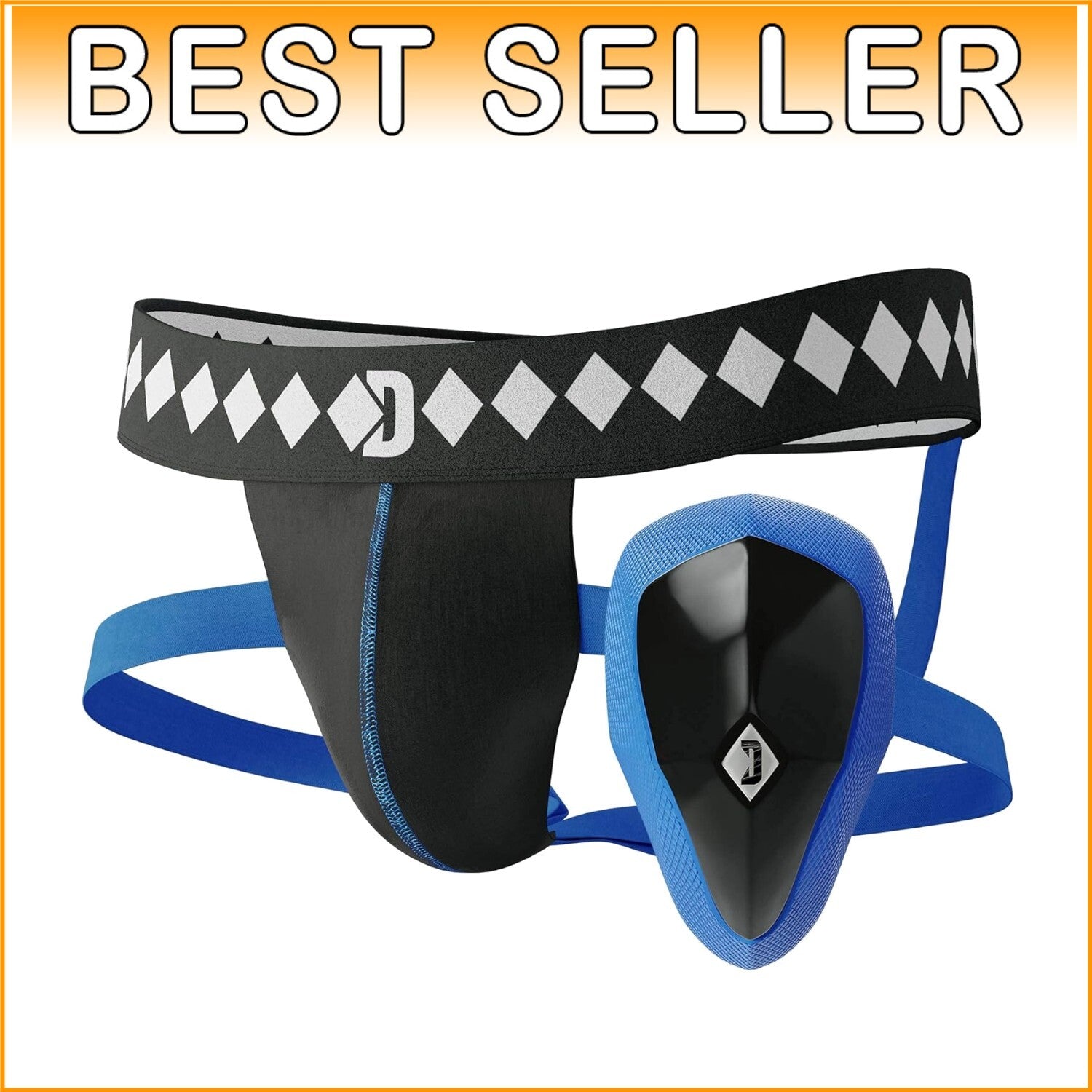 4-Strap No Shift Jock Strap & Athletic Cup for Ultimate Groin Protection
