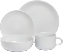 Load image into Gallery viewer, Elegant Matte Stoneware Dinnerware Pack of 16 - Microwave &amp; Dishwasher Safe