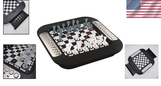 Chessman FX: Electronic Chess Game with Tactile Keyboard & 64 Difficulty Levels