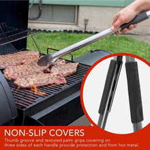 Load image into Gallery viewer, Super Long 24-Inch Heavy Duty BBQ Tongs with Non-Slip Grips for Safe Grilling