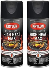 Load image into Gallery viewer, High Heat Max Black Gloss Spray Paint - 12 Oz, Pack of 2 for Grills &amp; BBQs