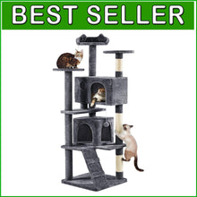 Load image into Gallery viewer, Premium 70in Cat Tower with Cat Condos, Scratch Posts &amp; Indoor Activity Center