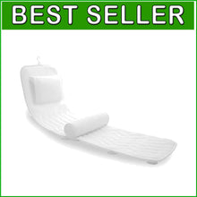 Load image into Gallery viewer, Machine Washable Luxury Bath Cushion &amp; Lumbar Pillow with 14 Strong Suction Cups