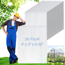 Load image into Gallery viewer, Versatile 4' x 2' Polycarbonate Sheets for Greenhouse, Canopy, and More - 6 Pack